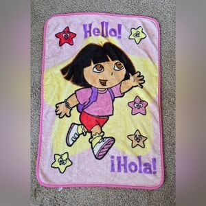 Dora the Explorer Pink and Yellow Towel